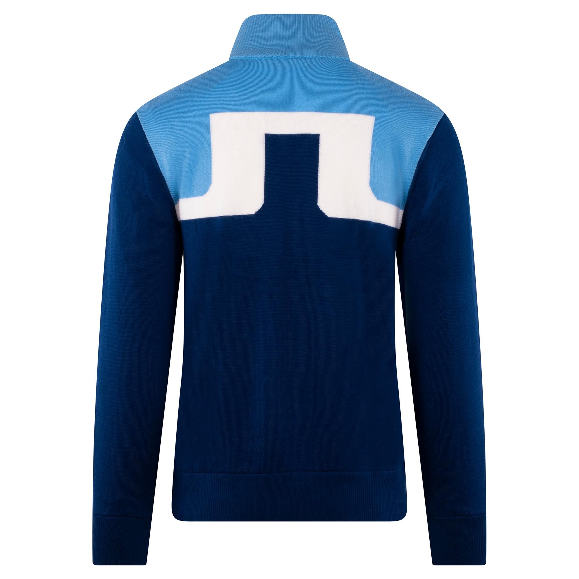 J Lindeberg Jeff Windbreaker Mens Golf Sweater Estate Blue